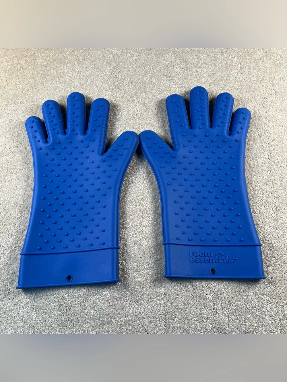 Blue Silicone Oven Gloves Room Essentials Baking Kitchen